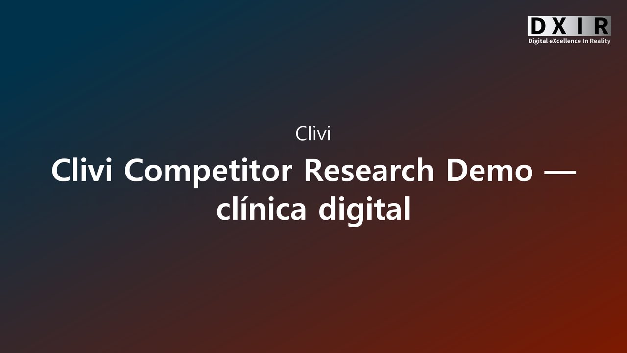 Clivi Competitor Research Demo — clínica digital