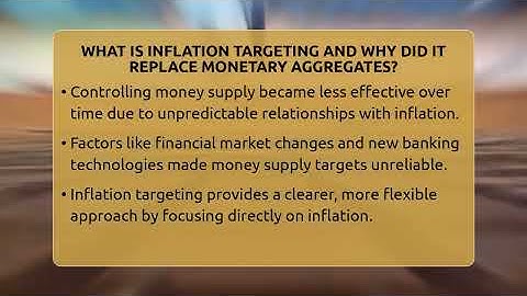 What Is Inflation Targeting And Why Did It Replace Monetary Aggregates? - Inflation Insight Channel