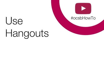 #ocsbHowTo Use Hangouts