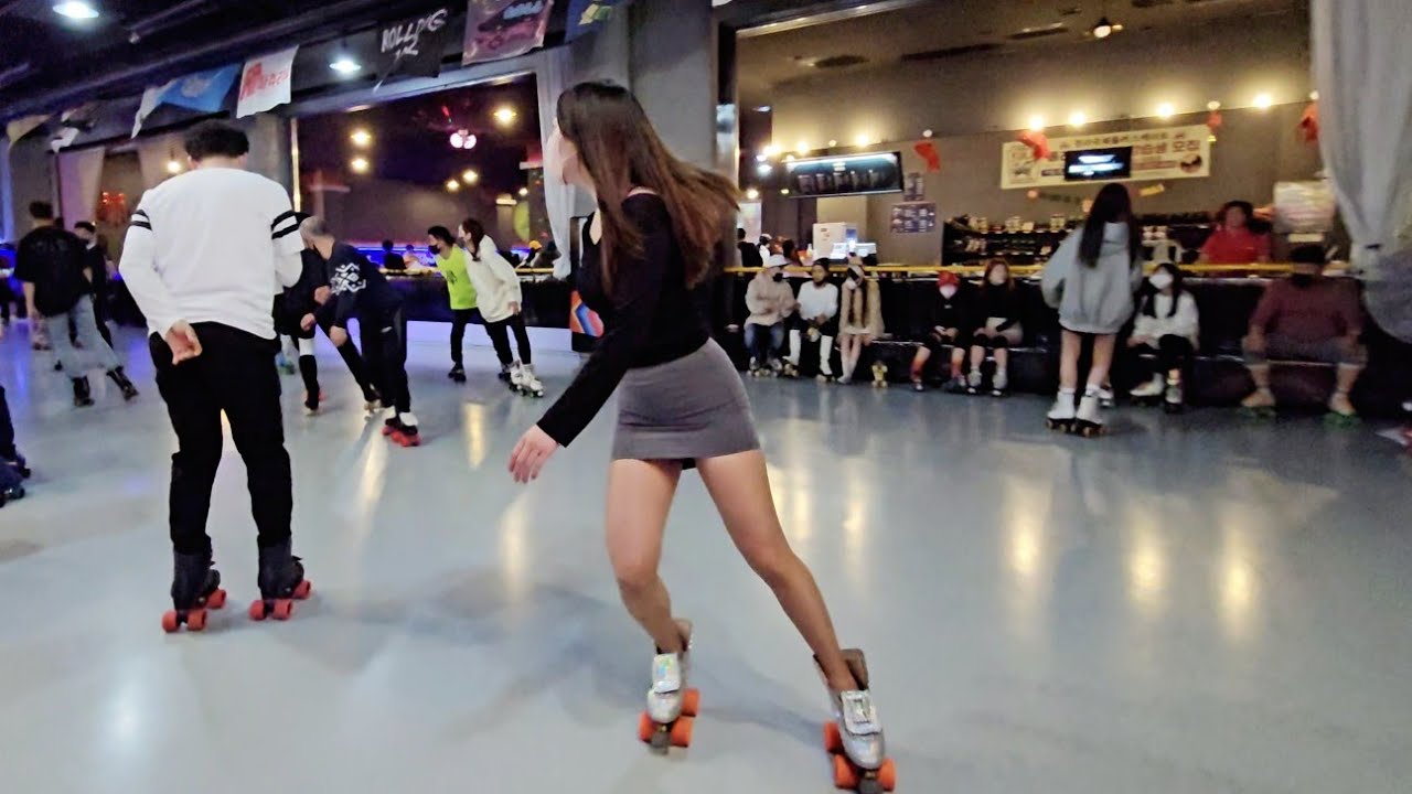🔥롤러에 진심인 여성분들!!!🔥 #고수 #mania #rollerskating #롤러장 #운동 #galaxys23ultra #7080