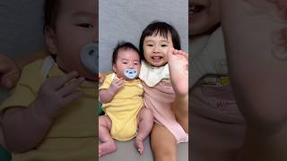 Mookie love her brother Boomie💕#funny #shorts #newborn