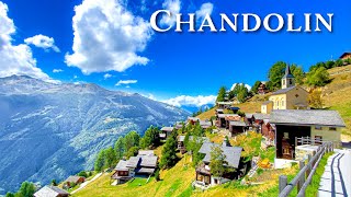 Шандолин — Швейцарская Деревня На Солнечной Стороне Жизни 🇨🇭 Швейцария 4K Летом