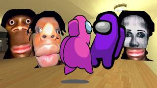 Nico's Nextbots: Hi My Name Is Aughh And Scary Among US  In Gmod!