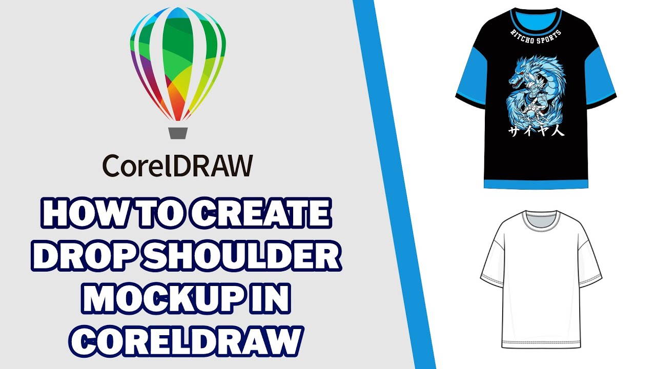Create Stunning Drop Shoulder T-Shirt Mockups in CorelDraw