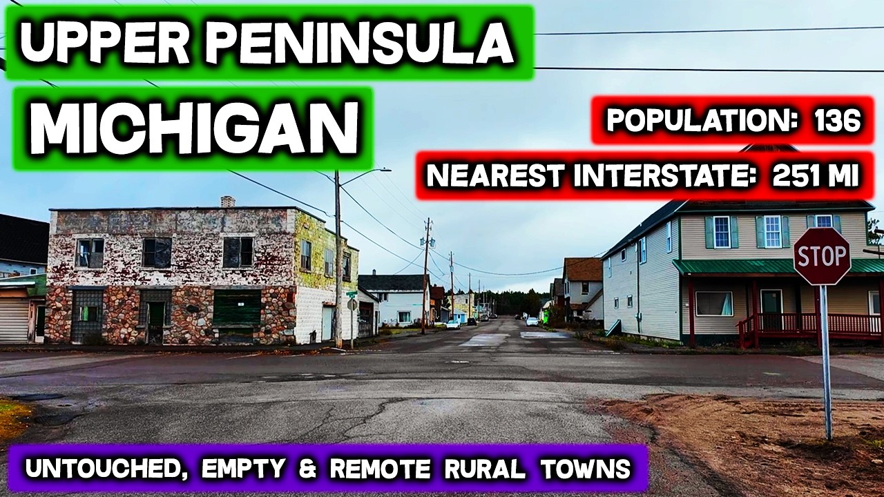 Upper Peninsula MICHIGAN - Rural Remote Towns In One Of The Emptiest Parts Of America