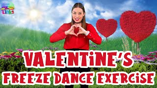 Valentine's Day Exercise Dance | Freeze Dance | Indoor PE Workout for kids screenshot 5