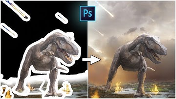 Dinosaur Extinction | Photoshop Composition Tutorial 2021