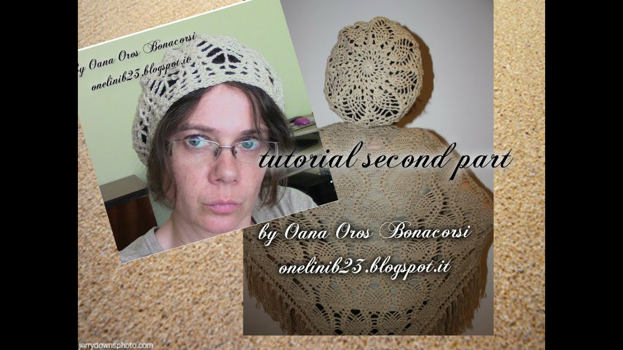 crochet pineapple stitch beret II - YouTube