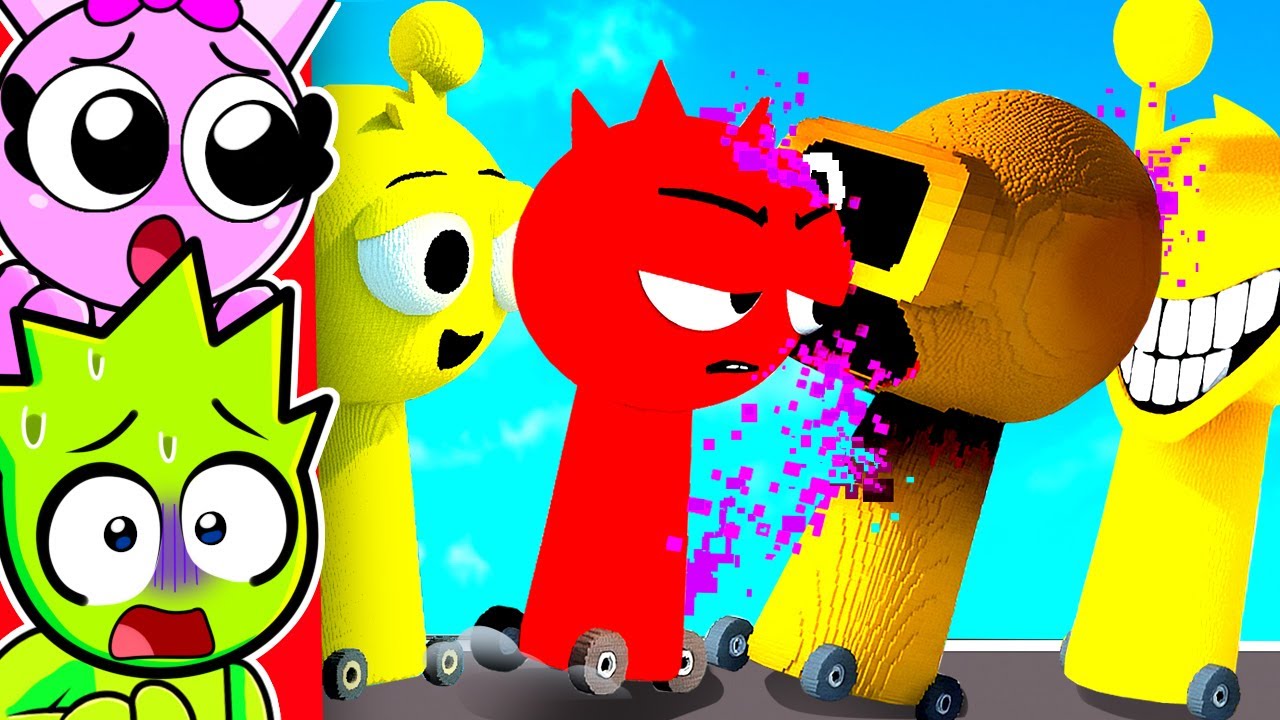 Sprunkis VS Sprunkis FASE 1 En Carreras De DEMOLICION EXTREMAS!!!😮
