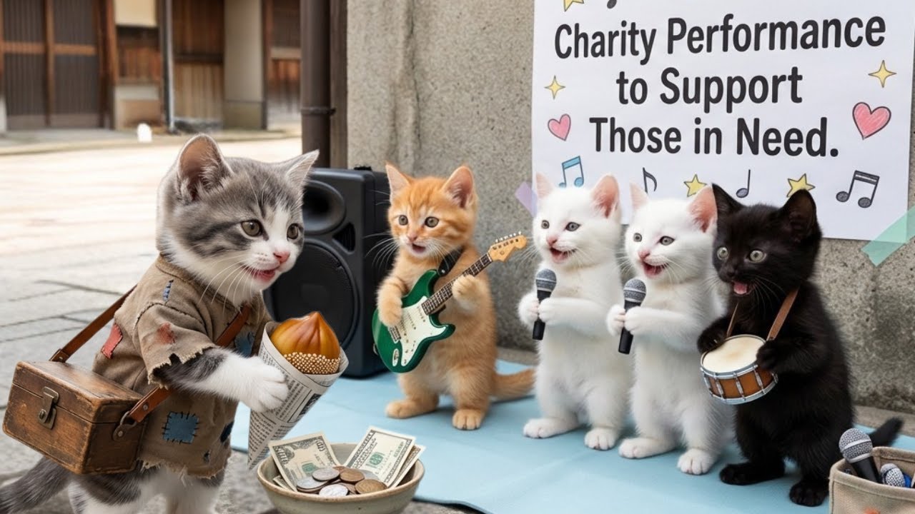 Street Kitten’s Dream ✨🎸 | Charity Concert for Hope 😺💖