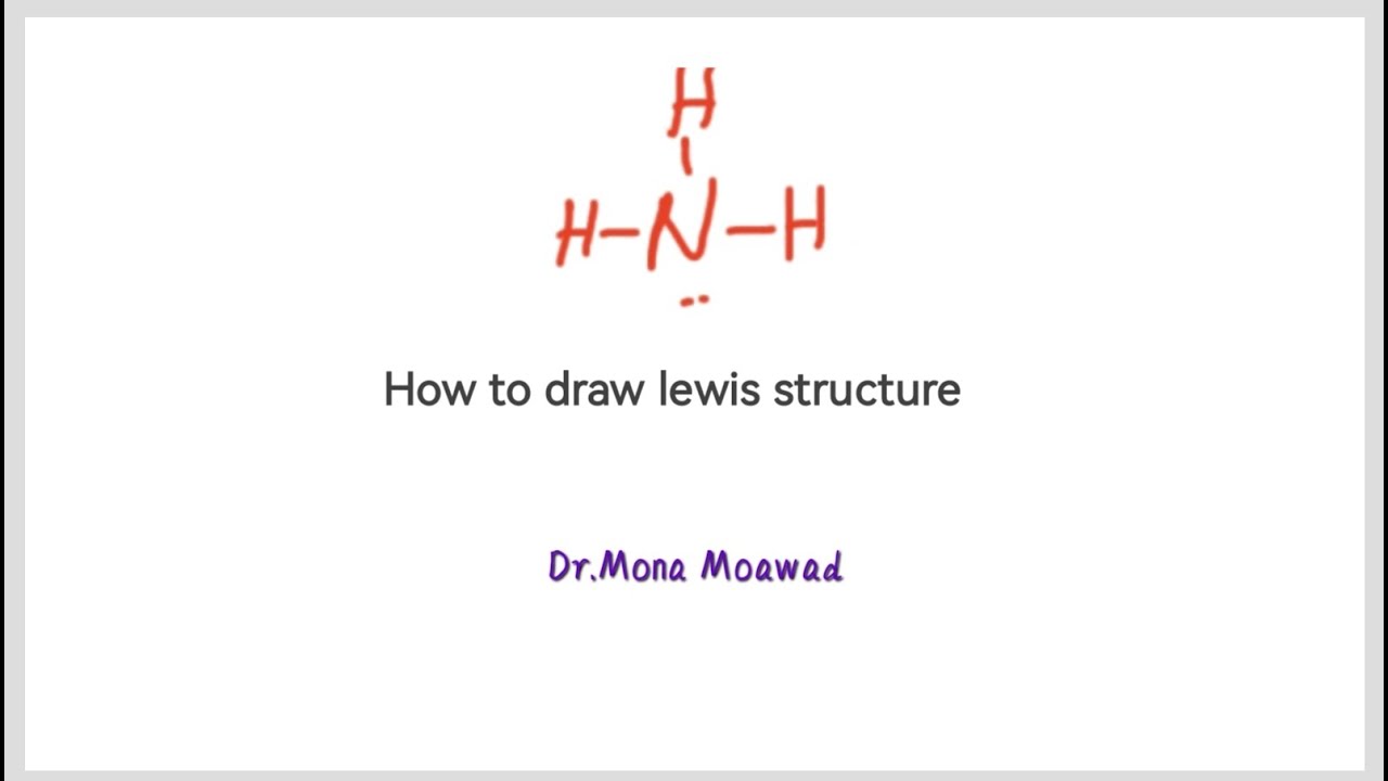 Lewis structure. Dot structure بالعربي  بالخطوات