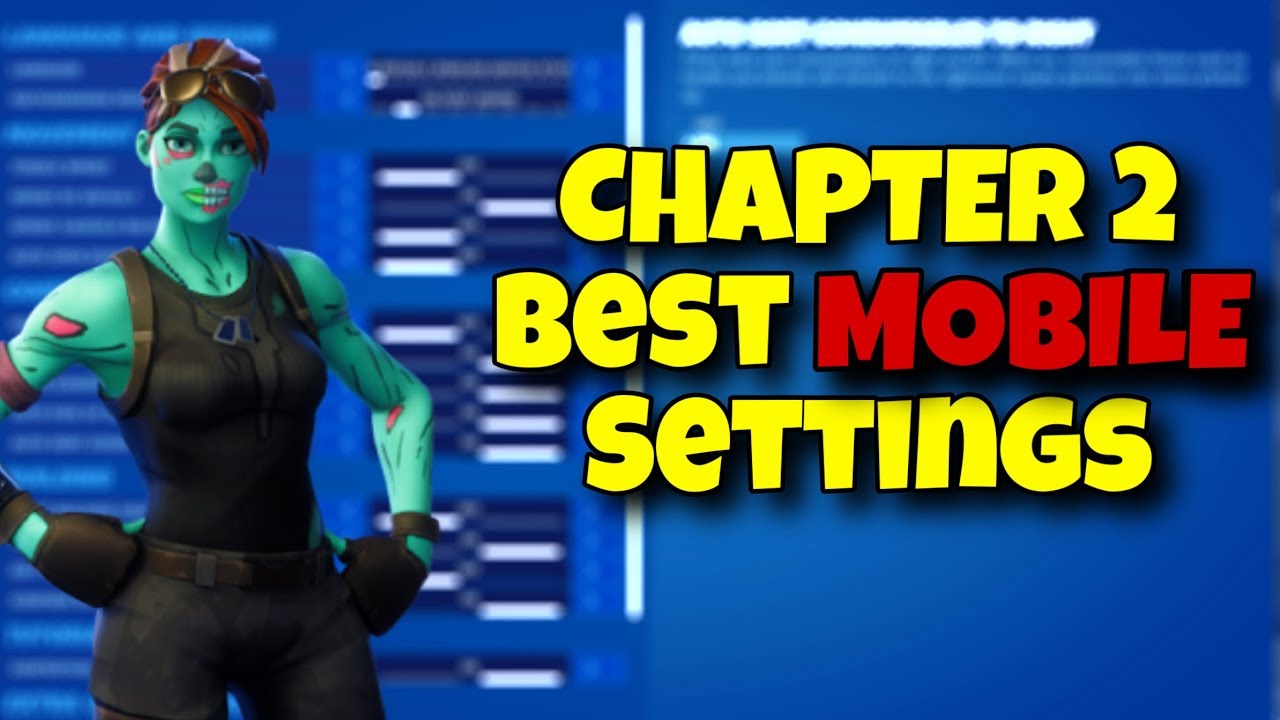 best settings for fortnite mobile