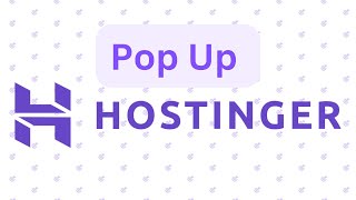 Pop Up for Hostinger Website Builder (Popup)