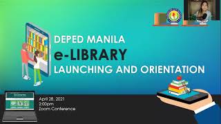 Orientation | DepEd Manila e-Library Launching and Orientation