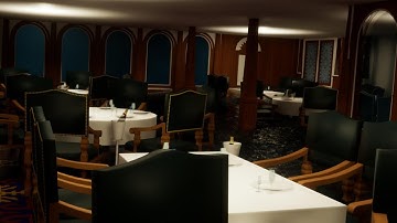 Titanic Sinking Animation Dining Room Demo 01 Unreal Engine 5