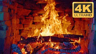 🔥 Very Beautiful & Relaxing Fireplace with Crackling Fire Sounds 3 Hours 🔥 Fireplace Burning 4K UHD