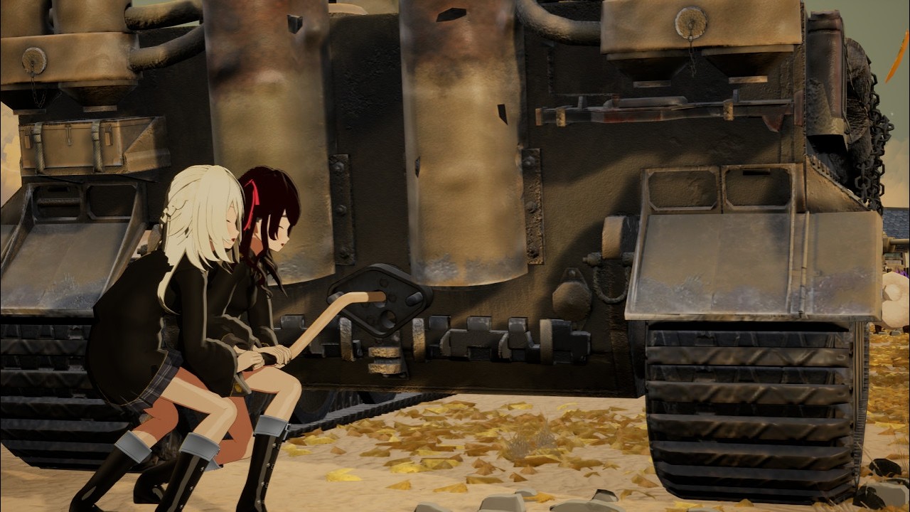 Panzer girl - Starting Massive German Tiger I Tank By Hand - Tank Engine Start-up