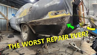 A-Body Mopar Rust Repair With The Wrong Tools and parts