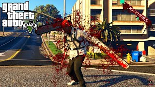 GTA 5 - Chainsaw Man VS Zombies | GTA 5 MODS screenshot 4