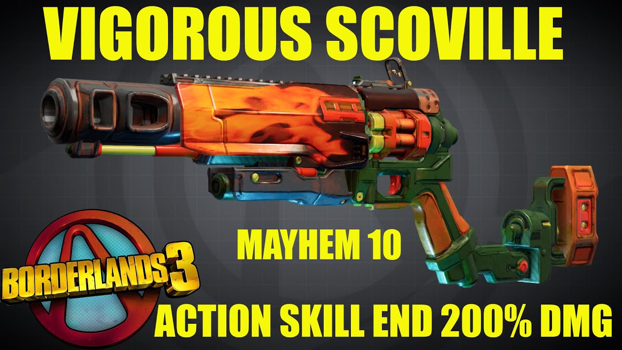 BL3 LVL 65 Vigorous Scoville A.S.E 200 Splash Damage Mayhem 10 YouTube