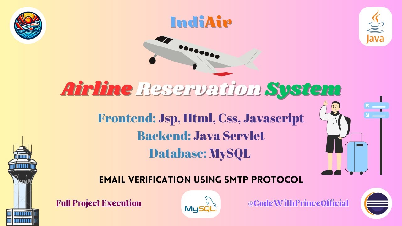 Airline Reservation System || Java EE, MySQL, JDBC || Complete Project ...