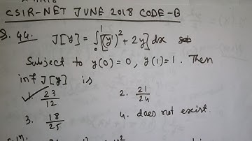 Csir net june 2018 Maths question 44 code B
