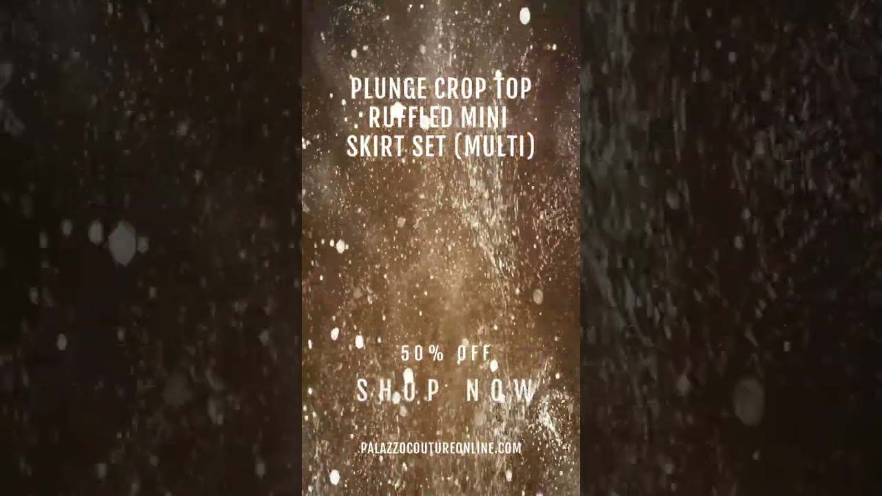 Colorful pink crop top and skirt set