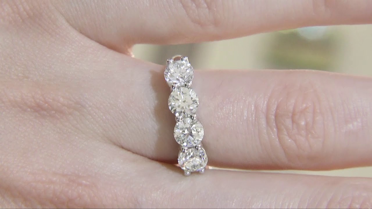 MD064 Multi Stone Engagement Ring