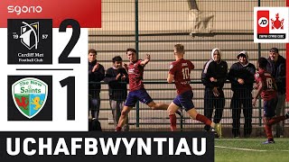 Uchafbwyntiau | Highlights: Met Caerdydd 2-1 Y Seintiau Newydd | Cwpan Cymru JD