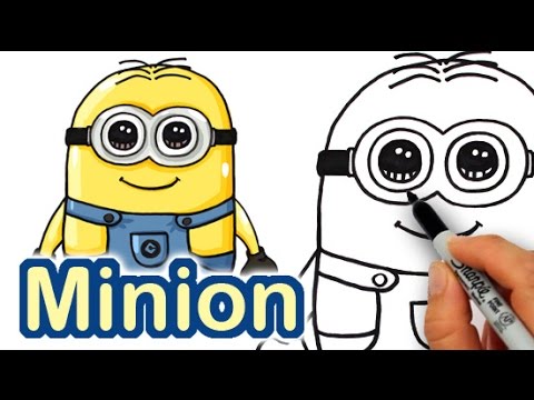 How To Draw Minion Bob / Despicable Me Minions Step by step drawing  tutorial - YouTube