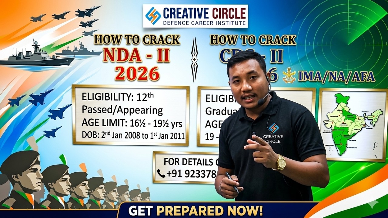 HOW TO PREPARE NDA & CDS EXAM | Explained by Sir Dhananjoy | Creative ...