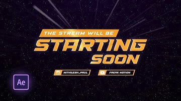 Creating a Stream Overlay Screen in After Effects - After Effects Tutorial - Free Template - S2