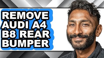 How To Remove Audi A4 B8 Rear Bumper (UPDATED)