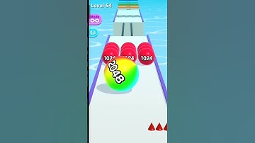 BallRun2048 Levels gameplay Android ios #shorts #gaming #ballrun2048 #ballgame