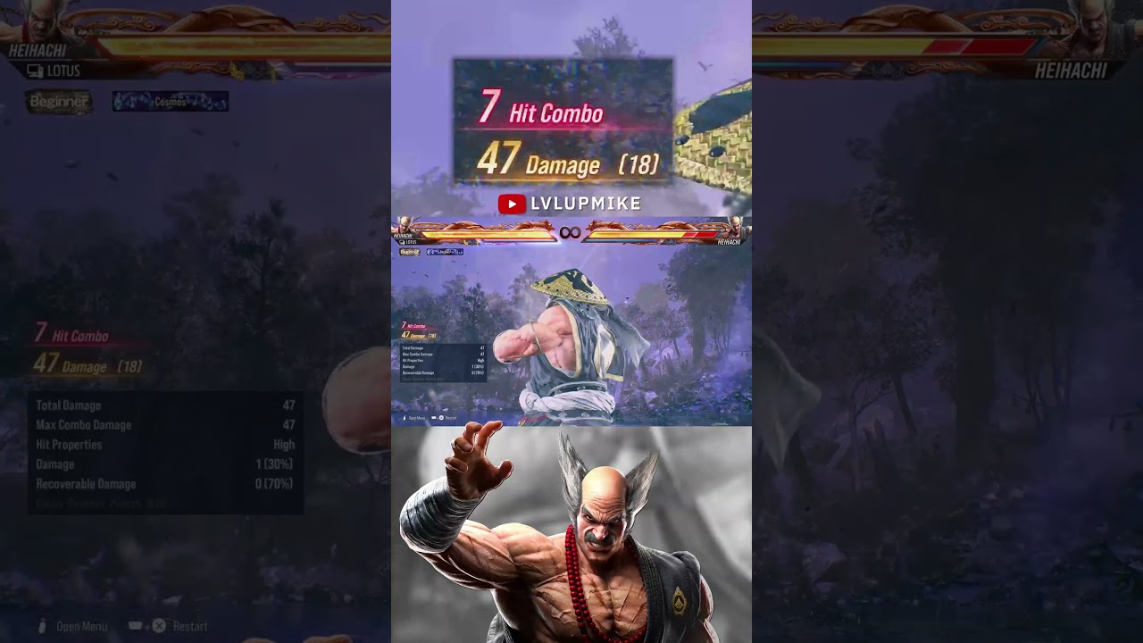 64 Damage | Heiachi Tekken 8 Combo | Tekken 8