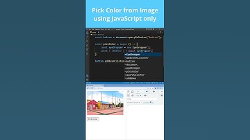 Pick Color From Image in JavaScript   Color Picker #coding #webdevelopment #frontendcourse #shorts