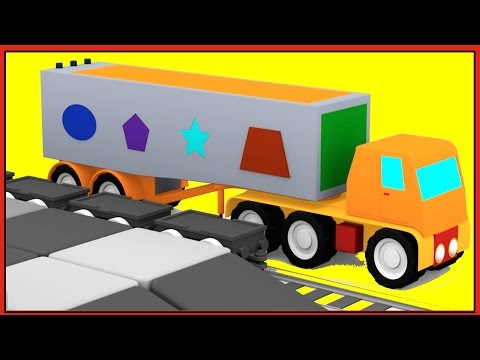 magic-shapes!---truck-puzzle-for-kids!-learn-shapes-with-trains,-cartoon-cars-&-clever-crane!