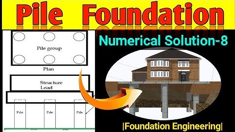 Numerical On Pile Foundation|Part-8|Foundation|Group Of Piles|Civil Engineering