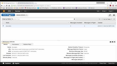 Configuring the System to use Simple Queue Service