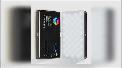 RGB LED Camera Light Full Color Output Video Lamp Kit Dimmable 2500K-8500K Bi-Color