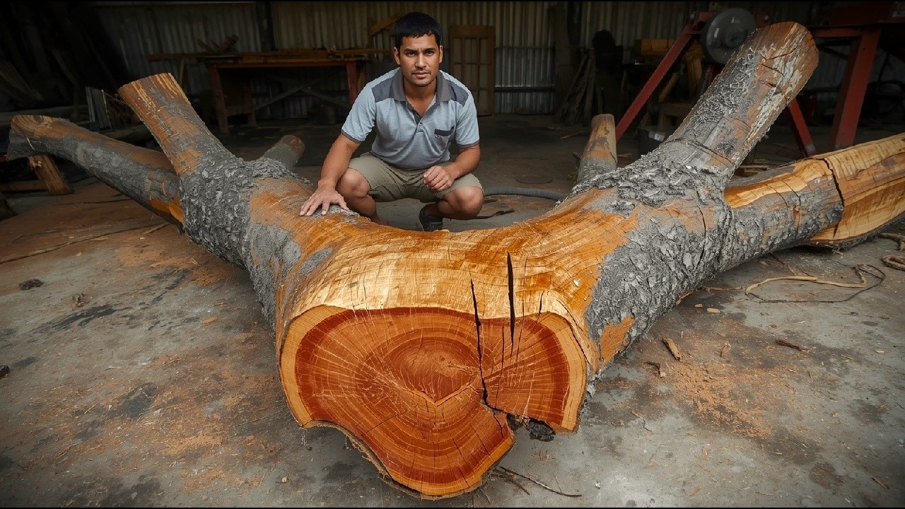 He Spent A Great Deal Of Time And Money Transforming This 100-Year-Old Tree Into A Marvel.