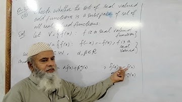 MATH-224, Lec#10, Proving Subspace