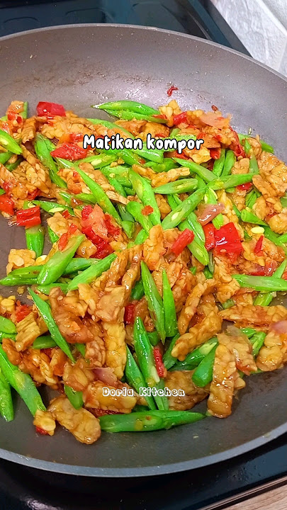 Masak Simple Tumis Buncis Tempe #shortsviral #menusahur #menuberbuka #masakanrumahan #masaksimple