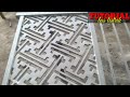Cara buat motif pagar besi super keren ( anyam atau batik manual las listrik)