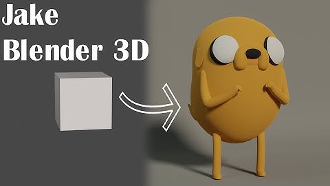 Timelapse - Jake Adventure Time - (Blender 3D)