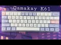 Gamakay k61 typing sounds gateron yellow switches