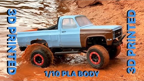 Square Body Chevy SCALE CRAWLER || 3D PRINTED || Axial SCX10