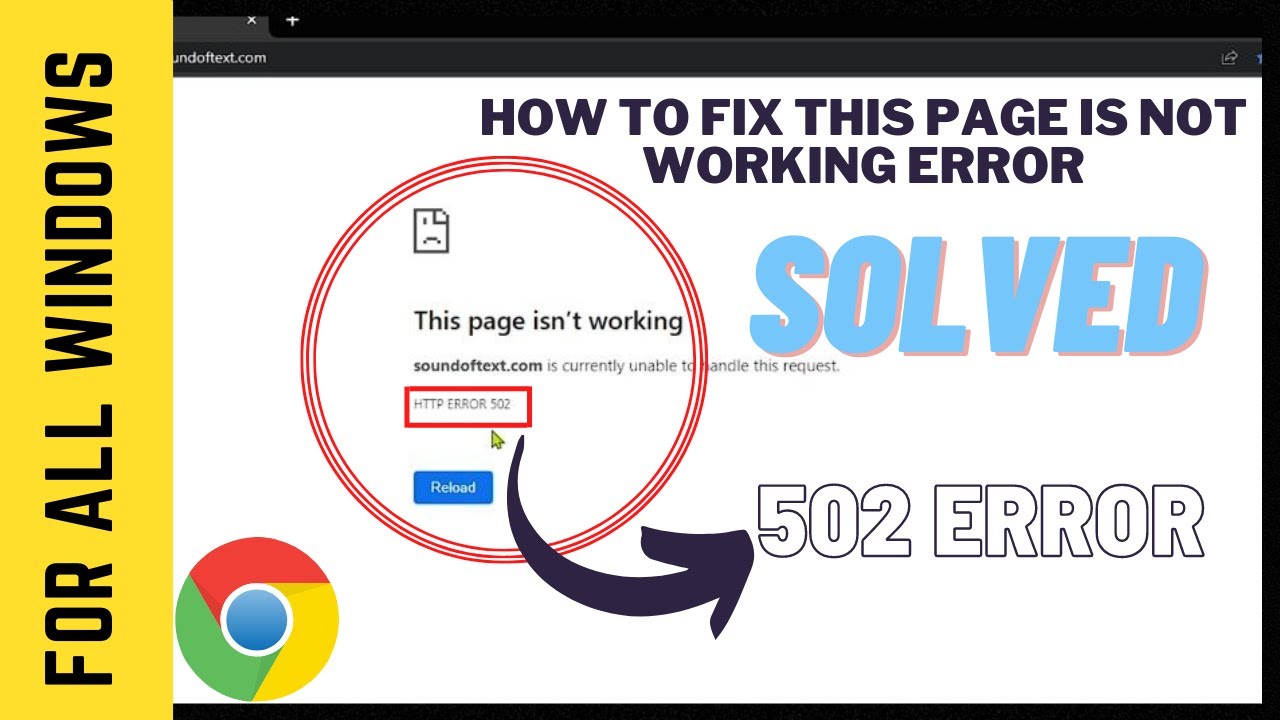 This Page Isn't Working | HTTP ERROR ''502'' | 100% WORKING | Easy ...