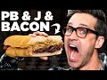 Bacon Peanut Butter and Jelly Sandwich Taste Test
