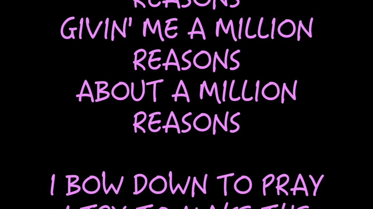 Lady Gaga - Million Reasons (HD Song Lyrics) - YouTube